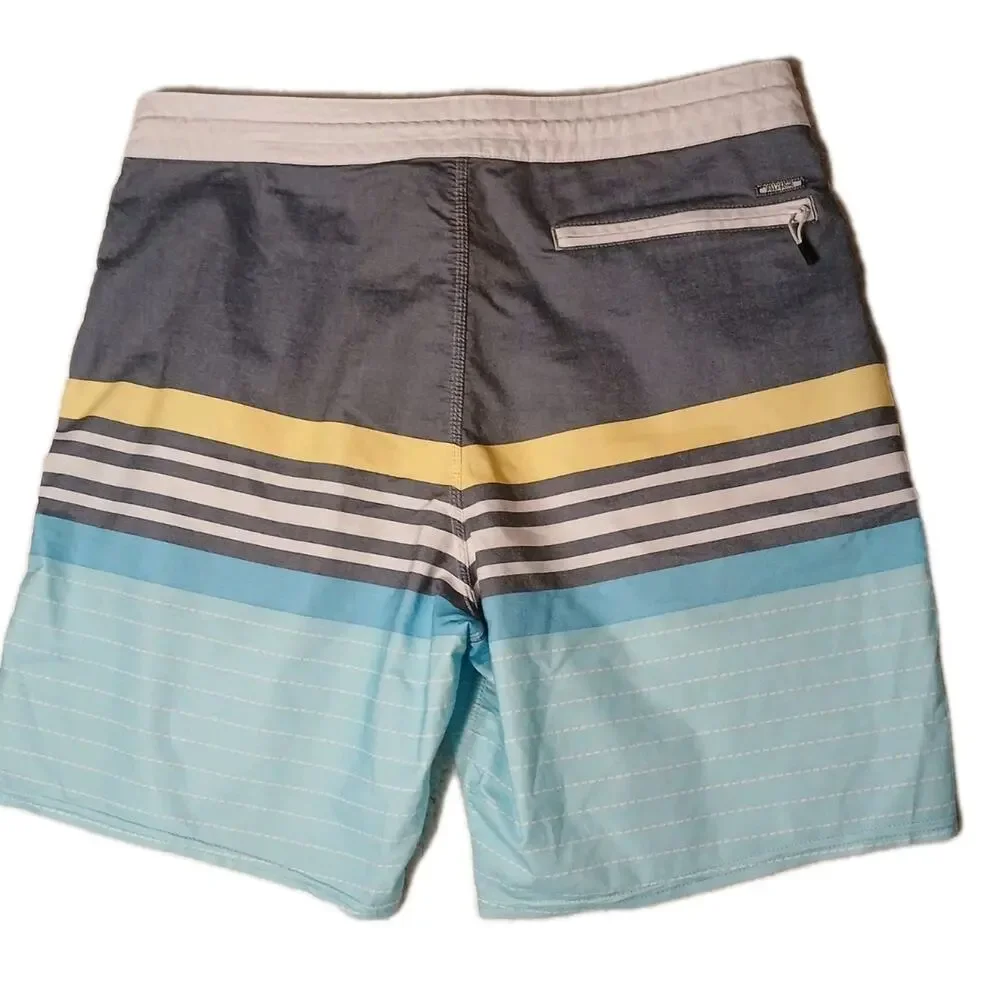 Billabong Mens Spinner Board Shorts‎ 32 Waist Army Blue Beach Surf Vacation Boho